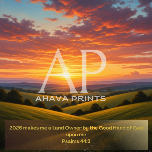 2026 Land Owner - Psalms 44:3 Wall Art